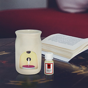 Home Fragrance, Amber Rose Vaporizer Set Tea-light Candles, Amber Rose Scent, Fine Living Fragrance