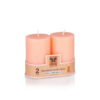 Iris Homefragrances Pack of 2, Fragrance Pillar Candles- 120g Each- 2"x 3" (Peach Pomogranate) - Image 4