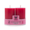 Iris Homefragrances Pack of 2, Fragrance Pillar Candles- 120g Each- 2"x 3" (Peach Pomogranate) - Image 10
