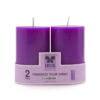 IRIS Wax Homefragrances Pack Of 2, Fragrance Pillar Candles- 120G Each- 2"X 3" (Damask Rose) - Image 7