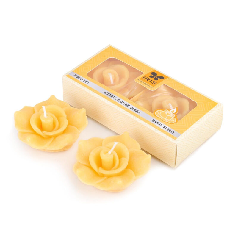 Iris Homefragrances Aromatic Floating Candle- Pack of 2 (Mango Sorbet) - Image 3