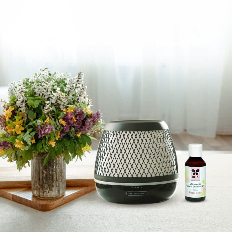 Iris New Celeste Floral Beats Ultrasonic Diffuser 100ml Oil(IAUD0274FT) - Image 6